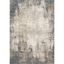 Ivory Abstract Easy-Care Synthetic Rectangular Area Rug, 6'7" x 9'2"