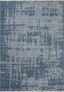 Denim and Dove Blue Abstract Runner Rug, 2'7" x 12'