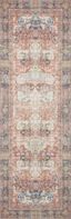 Loren Multi-Color Floral Motif Synthetic Runner Rug