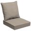 Natural Tan Recycled Fabric Outdoor Deep Seat Cushion Set