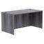 Weathered Charcoal Laminate Rectangular Desk Shell with PVC Edges