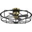 Loring 33" Black Industrial Ceiling Fan with Remote and Light