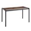 Rectangular Black Steel and Glass Dining Table