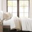 Linen Blend Full/Queen Duvet Cover Set with Button Detail