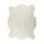 Polar Bear White Faux Cowhide 90"x63" Rectangular Rug