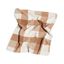 Taupe Plaid Reversible Sherpa Fleece Throw Blanket 50x60