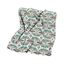 Navajo Print Grey Reversible Sherpa Fleece Throw Blanket 50x60