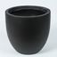 Black Round Magnesium Oxide Outdoor Planter