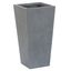 Light Gray Magnesium Oxide 27.5" Tall Tapered Planter