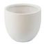 White Round Magnesium Oxide Outdoor Planter 17.2"