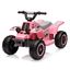 Pink 6V Kids Electric Quad ATV with Forward/Reverse Switch