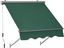 Dark Green Manual Retractable Sunshade Canopy for Windows & Doors