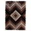 Mateos Contemporary Brown Geometric Shag Rug 8' x 10'