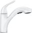 Glacier White Single-Handle Kitchen Faucet with Pull-Out Sprayer