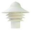 Mariner Textured White 10" Industrial Outdoor Post Mount Lantern