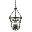 Madera Rustic Black Iron and Wood 3-Light Pendant