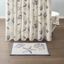 Nautical Blue and Taupe Cotton Tufted Shower Mat Set