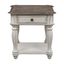 Elegant Magnolia White Oak Rectangular End Table with Storage