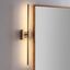 Makena 28" Gold Modern LED Metal Wall Sconce, Dimmable