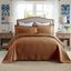 Dusty Orange Cotton Queen Quilt Set with Pillow Shams