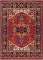 Elanor Traditional Dark Red Hand-Knotted Synthetic Rug 4' x 6'