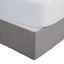 Gray Polyester Queen Bed Skirt with 15-inch Drop