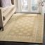 Beige and Off-White Hand-Tufted Wool Area Rug, 5' x 8'