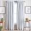 White Cotton Linen Blackout Curtain Panels 50" x 95"