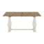 Napa 60" White and Natural Wood Flip Top Sofa Table