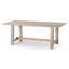 Weathered White Rectangular Reclaimed Wood Dining Table