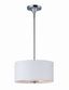 Elegant Satin Nickel 2-Light Drum Pendant for Indoor/Outdoor Use