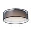 Prime 16" Black Organza LED Drum Flush Mount Ceiling Light