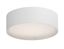 20" White Linen LED Drum Flush Mount Ceiling Light