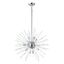 Polaris 12-Light Clear Glass and Polished Chrome Pendant