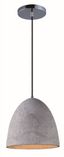 Crete Mini Bowl LED Pendant in Polished Chrome with Glass Accent