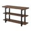 Rustic Natural 52" Wood and Metal Media Console with Storage