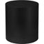 Matte Black Round Metal Cylinder Accent Table