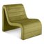 Olive Velvet Channel Tufted Recliner Accent Chair