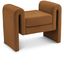 Saddle Velvet Upholstered Bench with Curved Arms