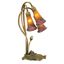 Amethyst Tipped Amber Pond Lily 3-Light Accent Lamp