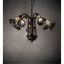 Meyda Bronze Elegance 57" Tiffany Pond Lily 7-Light Chandelier