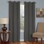 Smoke Gray Polyester Blackout Grommet Window Curtains