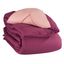 Full Burgundy and Mauve Reversible Microfiber Down Alternative Comforter