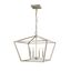 Vintage White 4-Light Glass Pendant Fixture