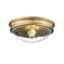 Heirloom Bronze 10" Indoor/Outdoor Flushmount Ceiling Light