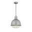 Galvanized Chrome 12" Industrial Bowl Pendant Light