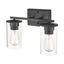 Verlana Matte Black Cylinder Outdoor Vanity Light