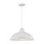 Polished Nickel 17" White Indoor/Outdoor Pendant Light