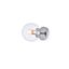 Mimi Chrome and Clear Glass Round Sconce