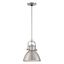 Polished Nickel Mini Bowl Pendant Light with LED Option